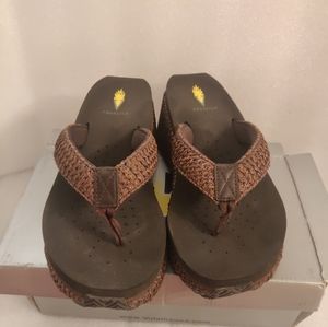 Volatile Island Wedge Braided Textile Sandal - Wom